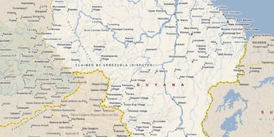 Мапа на патот Гвајана